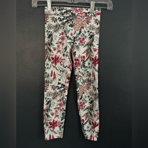 Janie and Jack Pink Floral Leggings